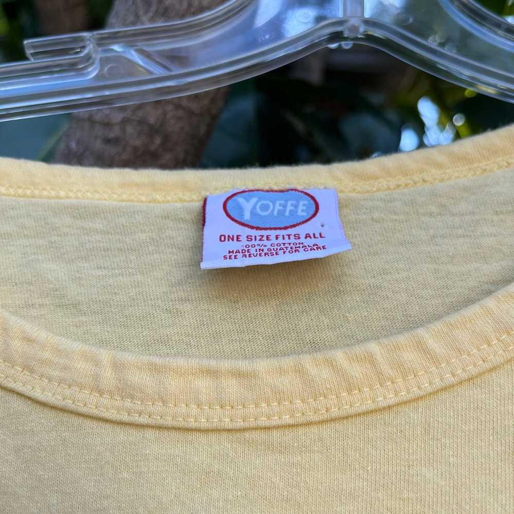 Vintage Vero Beach, Florida embroidered yellow sl… - image 6