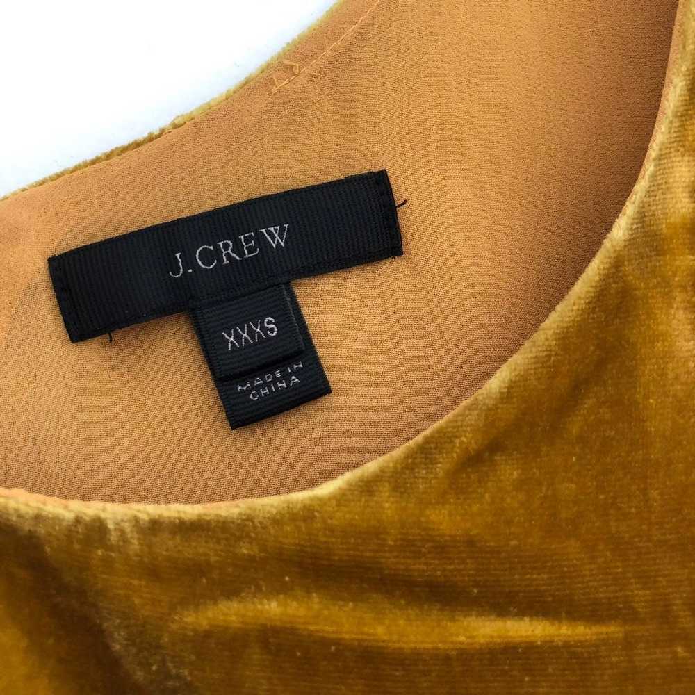 NWOT! J.Crew Velvet XXXS Tank Top Vintage Gold - image 6