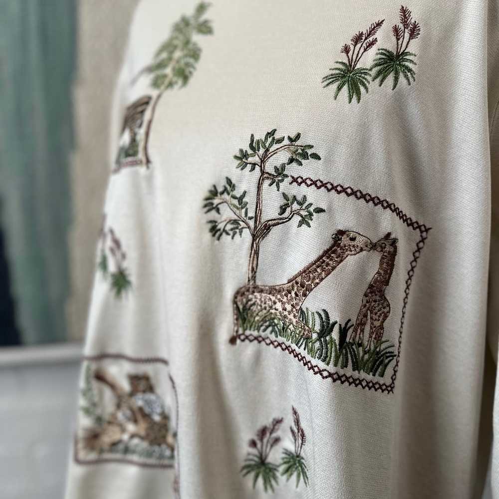 Bonworth Embroidered African Animals Shirt - image 5