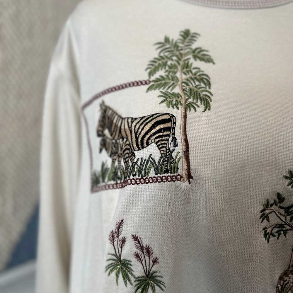 Bonworth Embroidered African Animals Shirt - image 6