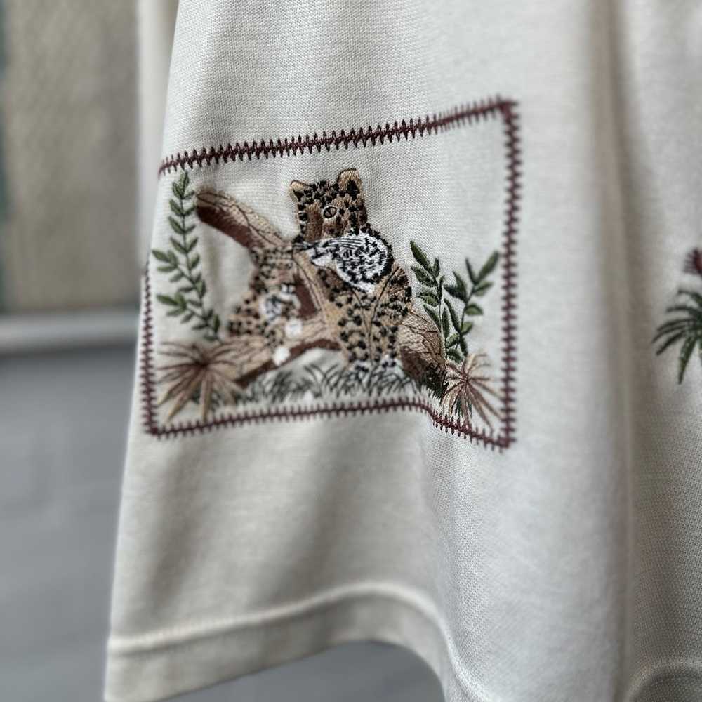 Bonworth Embroidered African Animals Shirt - image 7