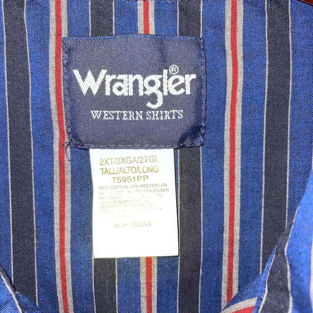 Vintage Wrangler Men’s 2XTALL Pearl Snap - image 2