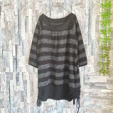 Fine quality ★ piacere Border Long Sleeve Tunic B… - image 1