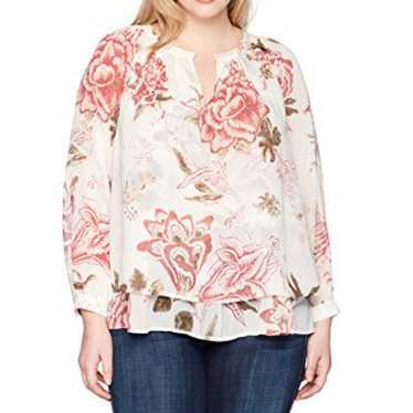 Lucky Brand floral peasant blouse - image 1