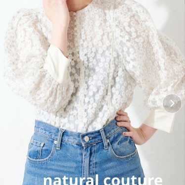 natural couture Margaret Embroidered Lace Blouse - image 1