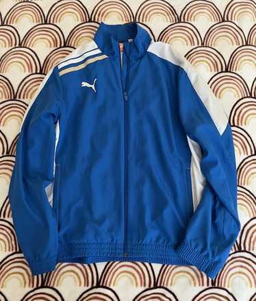 ウェア PUMA blue nylon zip-up jacket 20517795_50757557_600.jpg