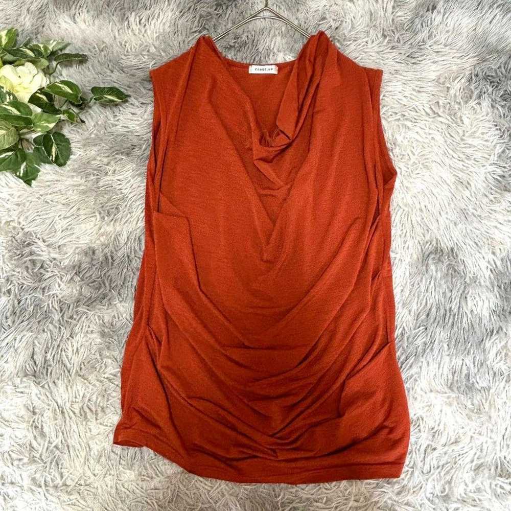 【CLOSE-UP】Sleeveless Shirt F Size Orange - image 1