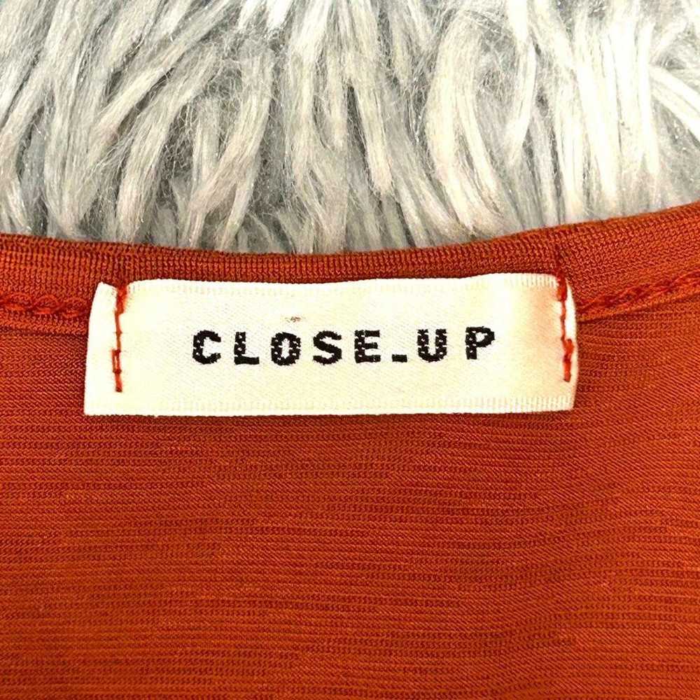 【CLOSE-UP】Sleeveless Shirt F Size Orange - image 7