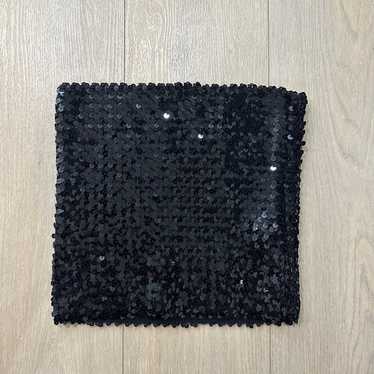 black sequin tube top - image 1