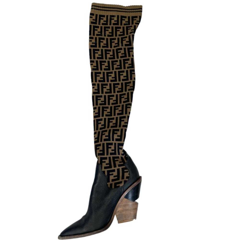 Fendi Colibri leather boots - image 2