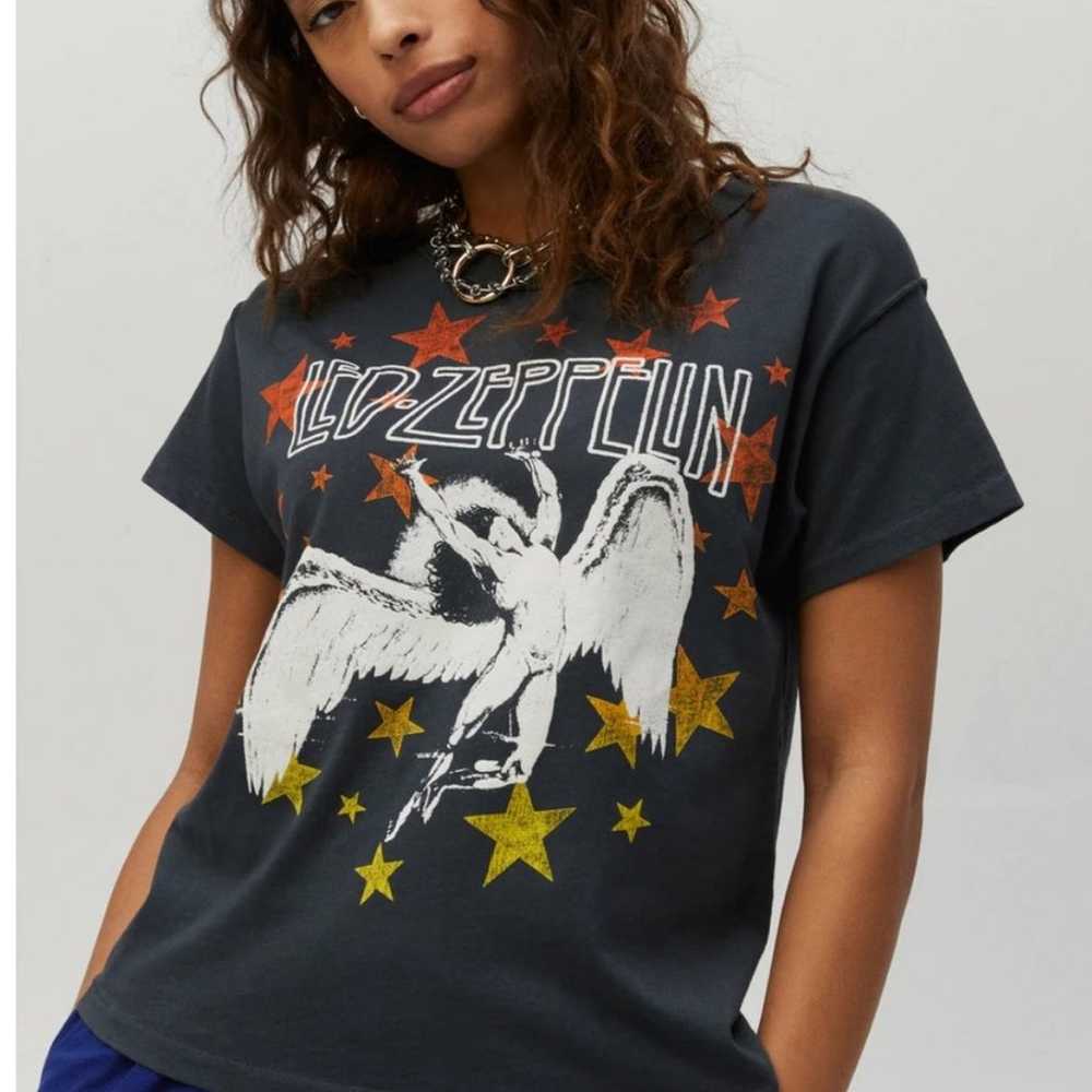 Daydreamer Ladies Gray Short Sleeve Led Zeppelin … - image 1