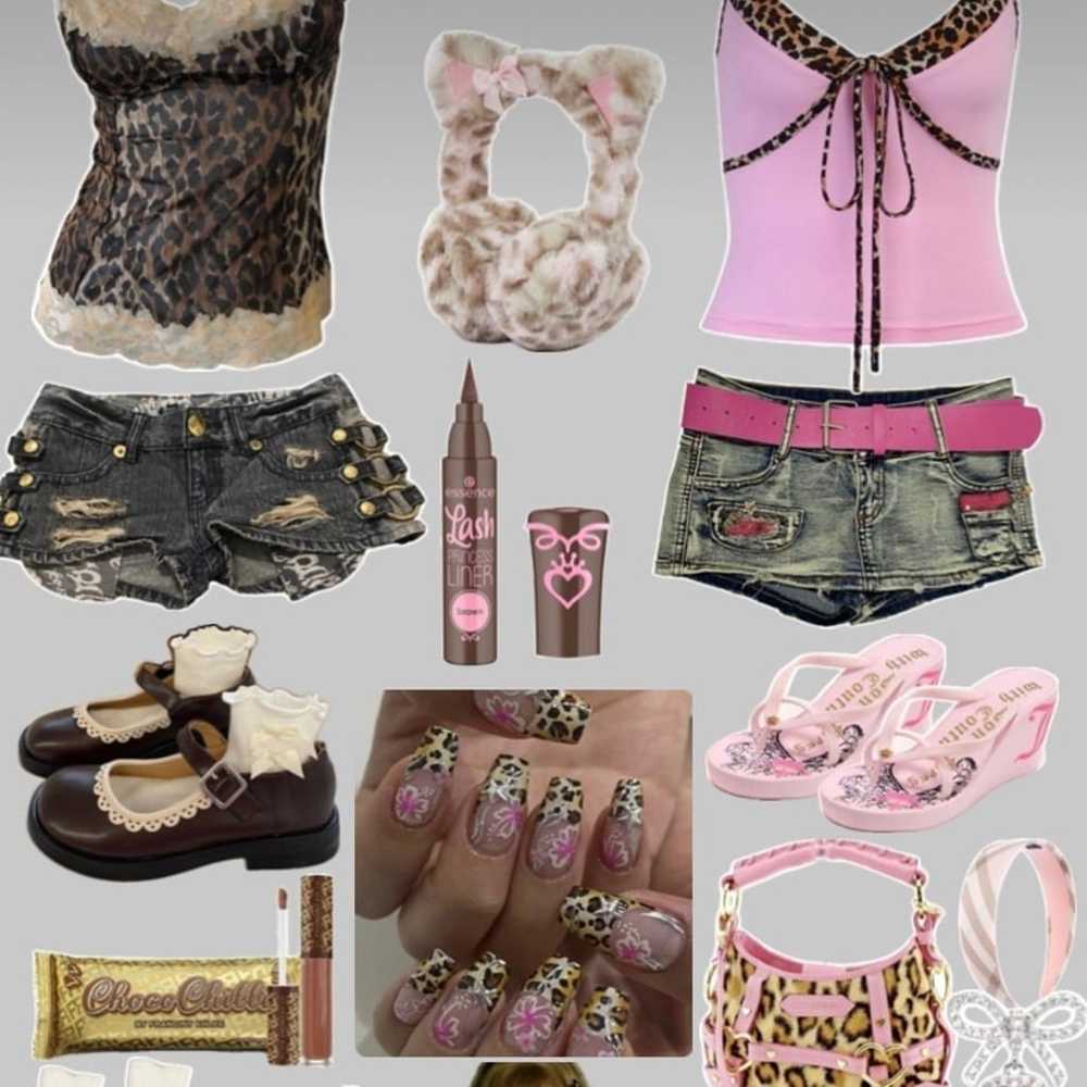 Leopard print bundle y2k - image 1