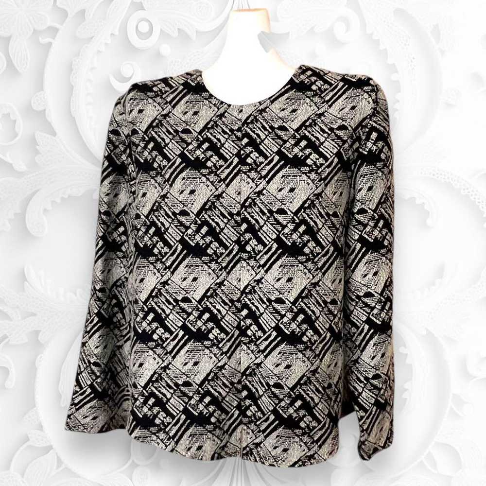 Charles Defifs geometric pattern long-sleeve pull… - image 2