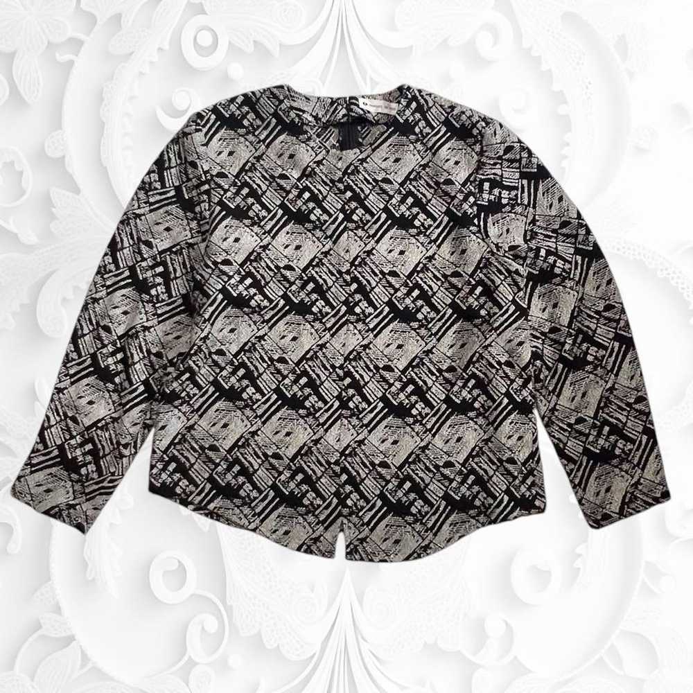 Charles Defifs geometric pattern long-sleeve pull… - image 6