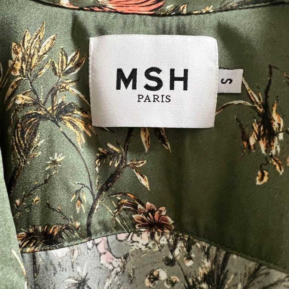 MSH PARIS Satin-like Vintage Shirt - image 4