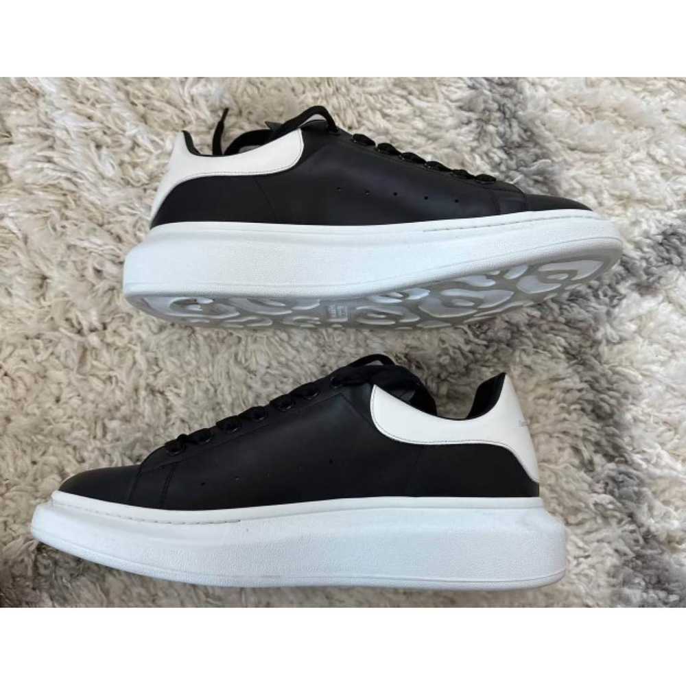 Alexander McQueen Oversize leather low trainers - image 2