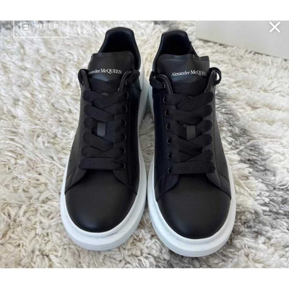 Alexander McQueen Oversize leather low trainers - image 3