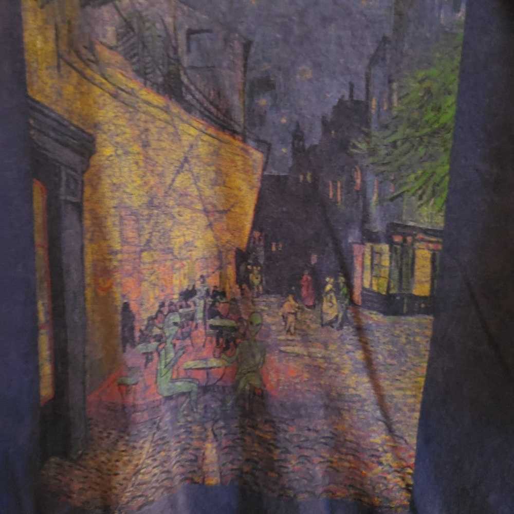 Fifth Sun "CAFE' TERRACE AT NIGHT" Long Sleeve T-… - image 3