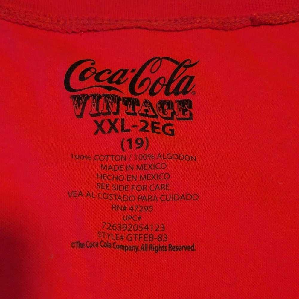 Coca Cola Vintage Graphic Red Short Sleeve - Size… - image 4