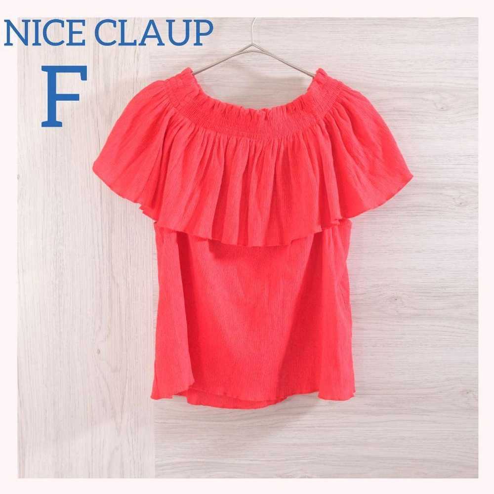 NICE CLAUP Sleeveless Off-Shoulder Blouse - image 1