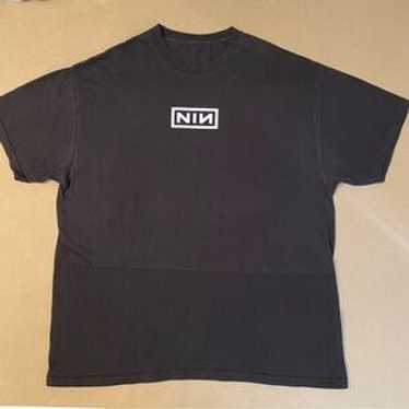 トップス NINE INCH NAILS NIN BOX LOGO t-shirt XL NINE INCH NAILS NIN LOGO NEW BLACK T-SHIRT | eBay