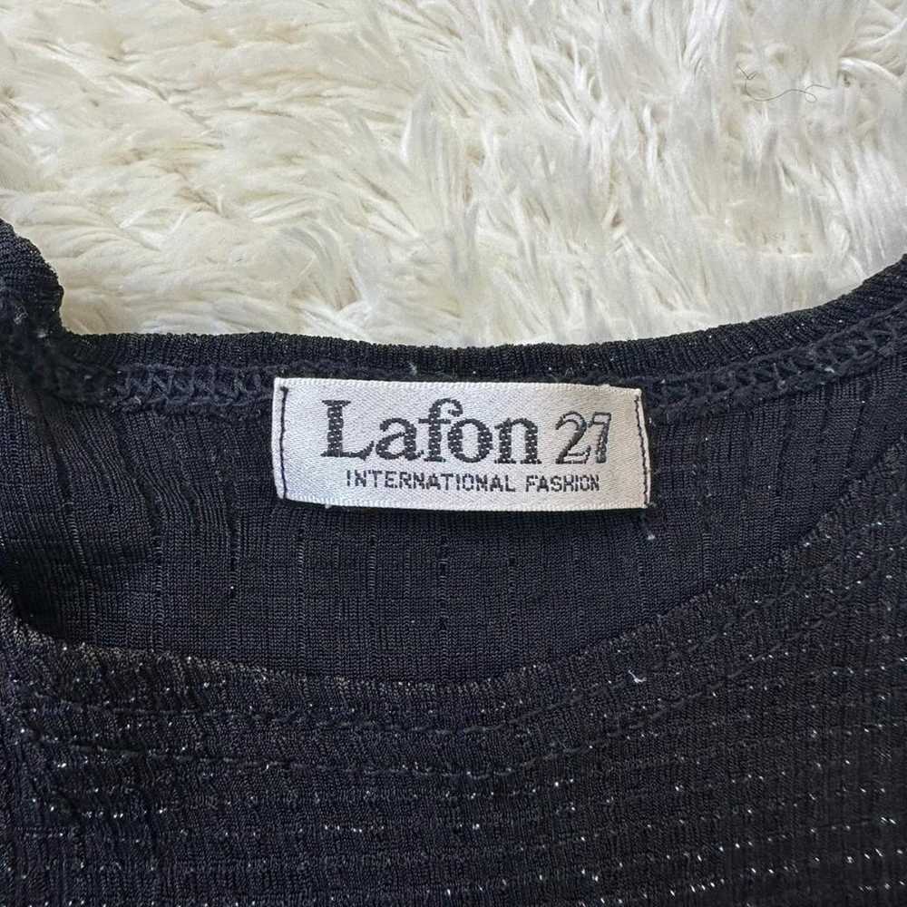 ✨ Lafon 27 ✨ Short-sleeved T-shirt Sparkly Black … - image 5