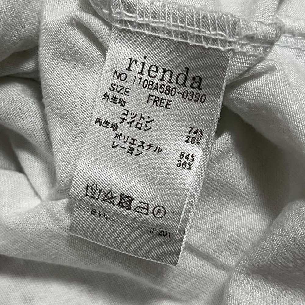 Rienda [Free] Lace Frill Stretch Blouse Off-White… - image 12