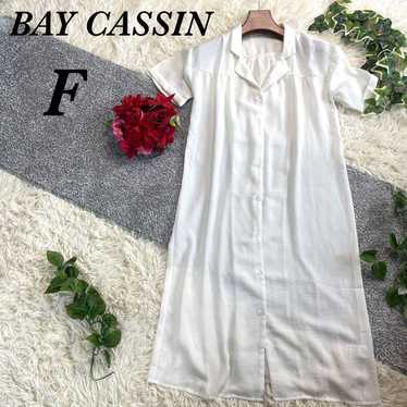 BAY CASSIN Shirt Short-sleeved White Collared Lon… - image 1