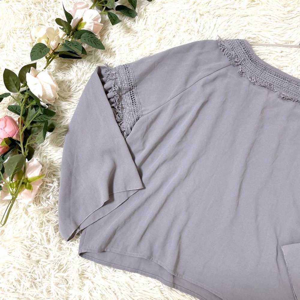 mystic Tops Blouse Free Size Plain Lace Office Pu… - image 7