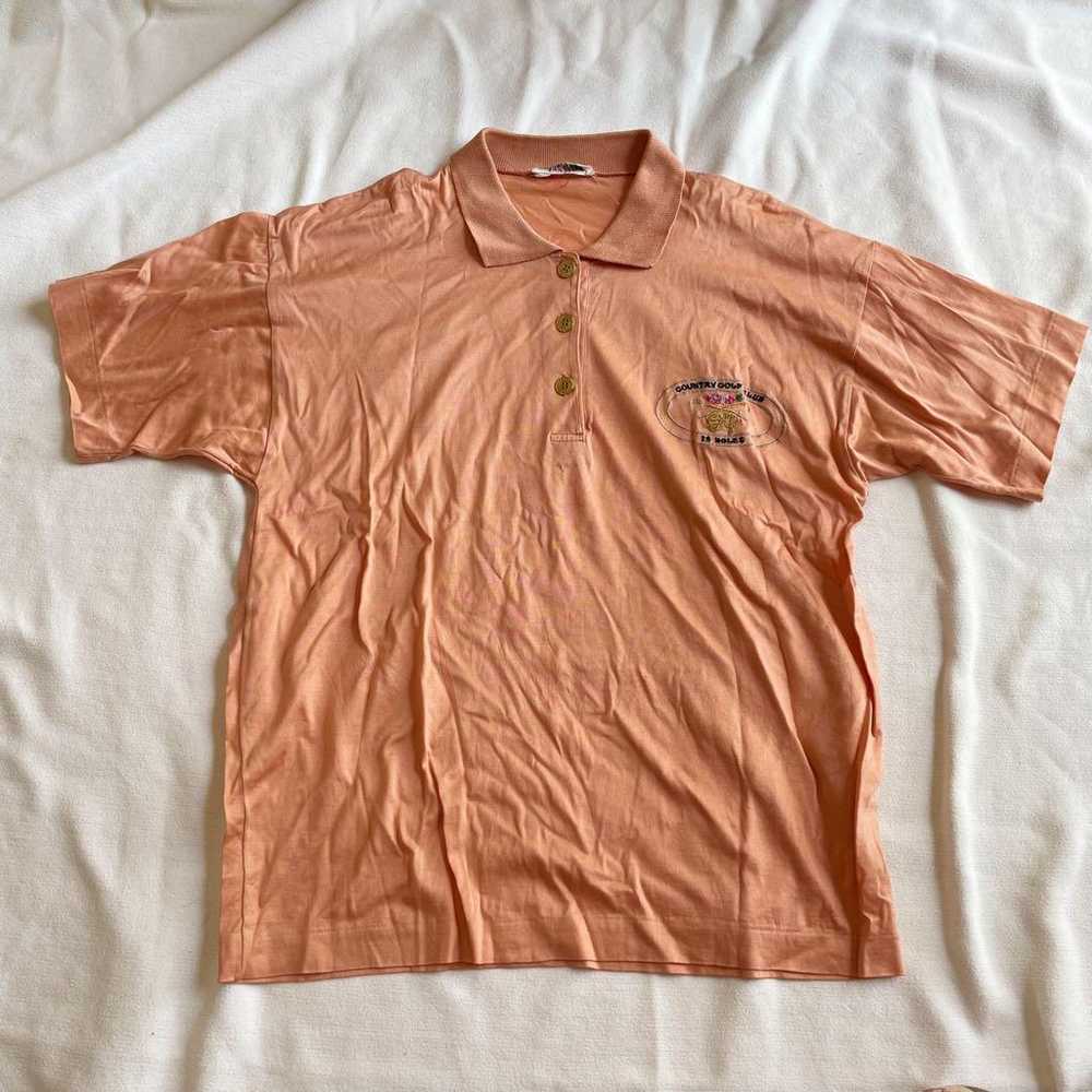 Vintage retro polo shirt. - image 1