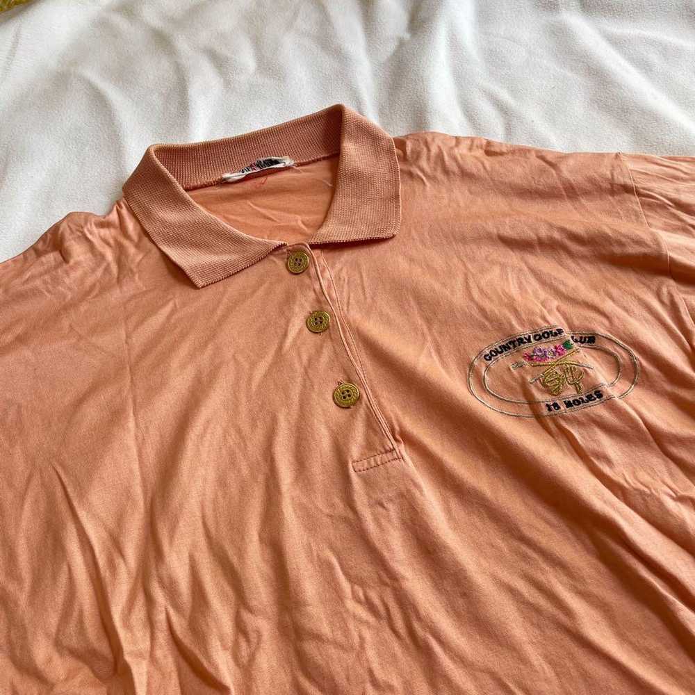 Vintage retro polo shirt. - image 2