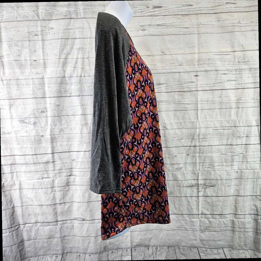 Vintage Gray and Purple Polyester Blend Randy Top… - image 2