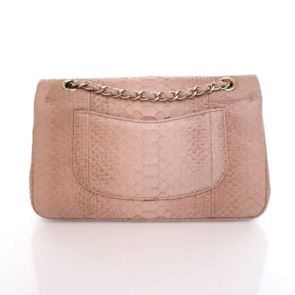 Chanel Chanel Classic Flap Medium Pink Python - image 11