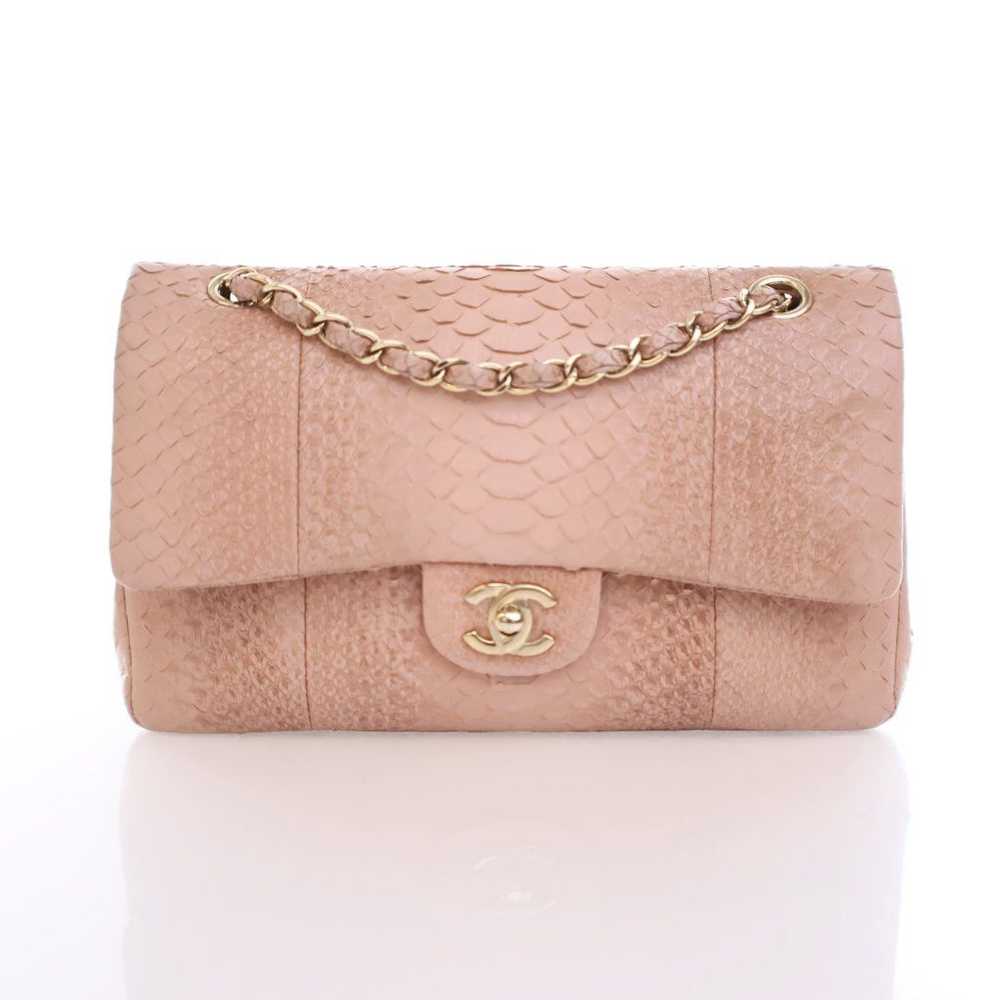 Chanel Chanel Classic Flap Medium Pink Python - image 1