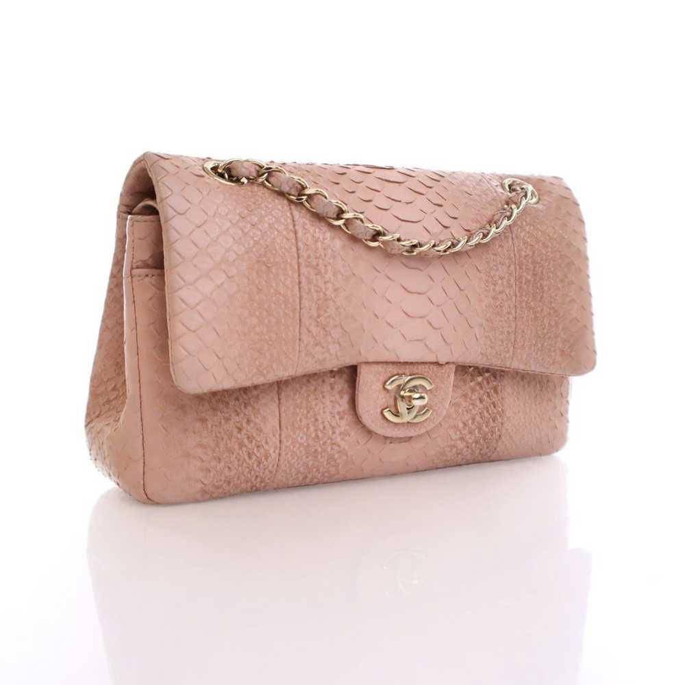 Chanel Chanel Classic Flap Medium Pink Python - image 2