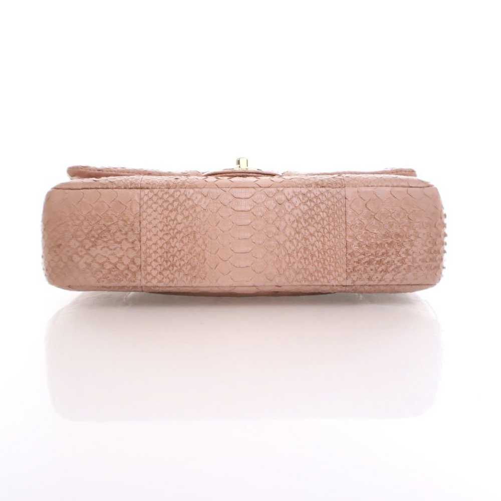 Chanel Chanel Classic Flap Medium Pink Python - image 9