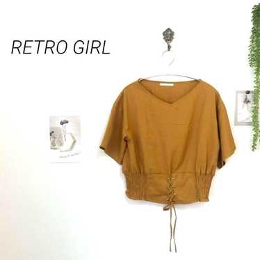 5633-2 RETRO GIRL Retro Girl V-Neck Shirring Blou… - image 1