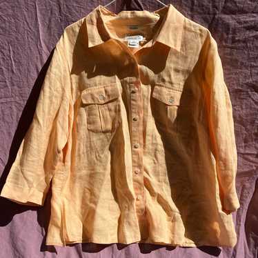 Talbots Irish Linen Button Up - image 1