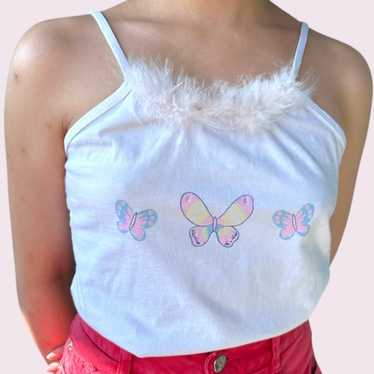 Y2k Ellie butterfly tank - image 1