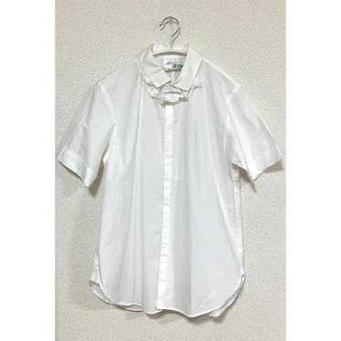 Frilled collar blouse shirt made in Japan. - image 1