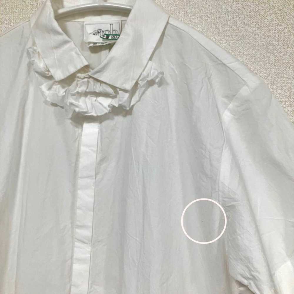 Frilled collar blouse shirt made in Japan. - image 7