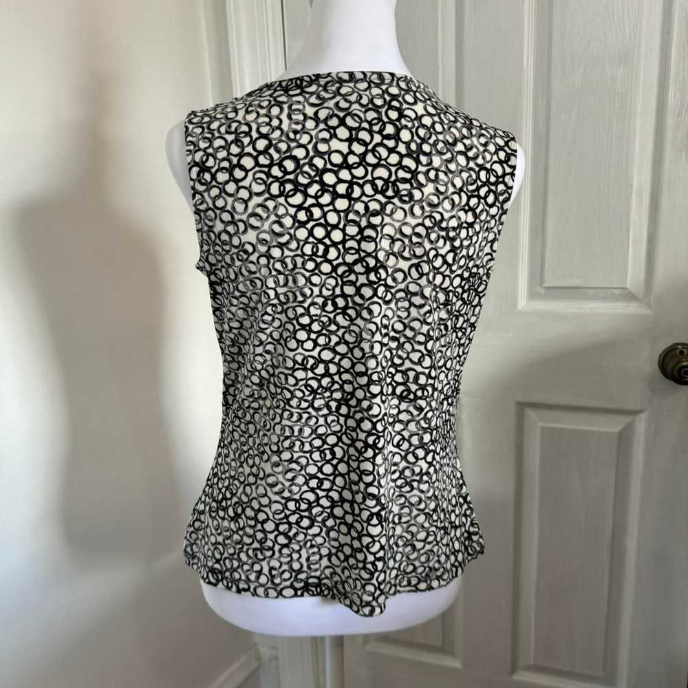 Women's Black and White Scoop Neck Shirt - image 3