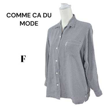 Comme ça De Mode Ladies Long Sleeve Shirt Gingham… - image 1