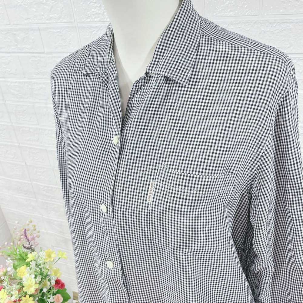 Comme ça De Mode Ladies Long Sleeve Shirt Gingham… - image 3