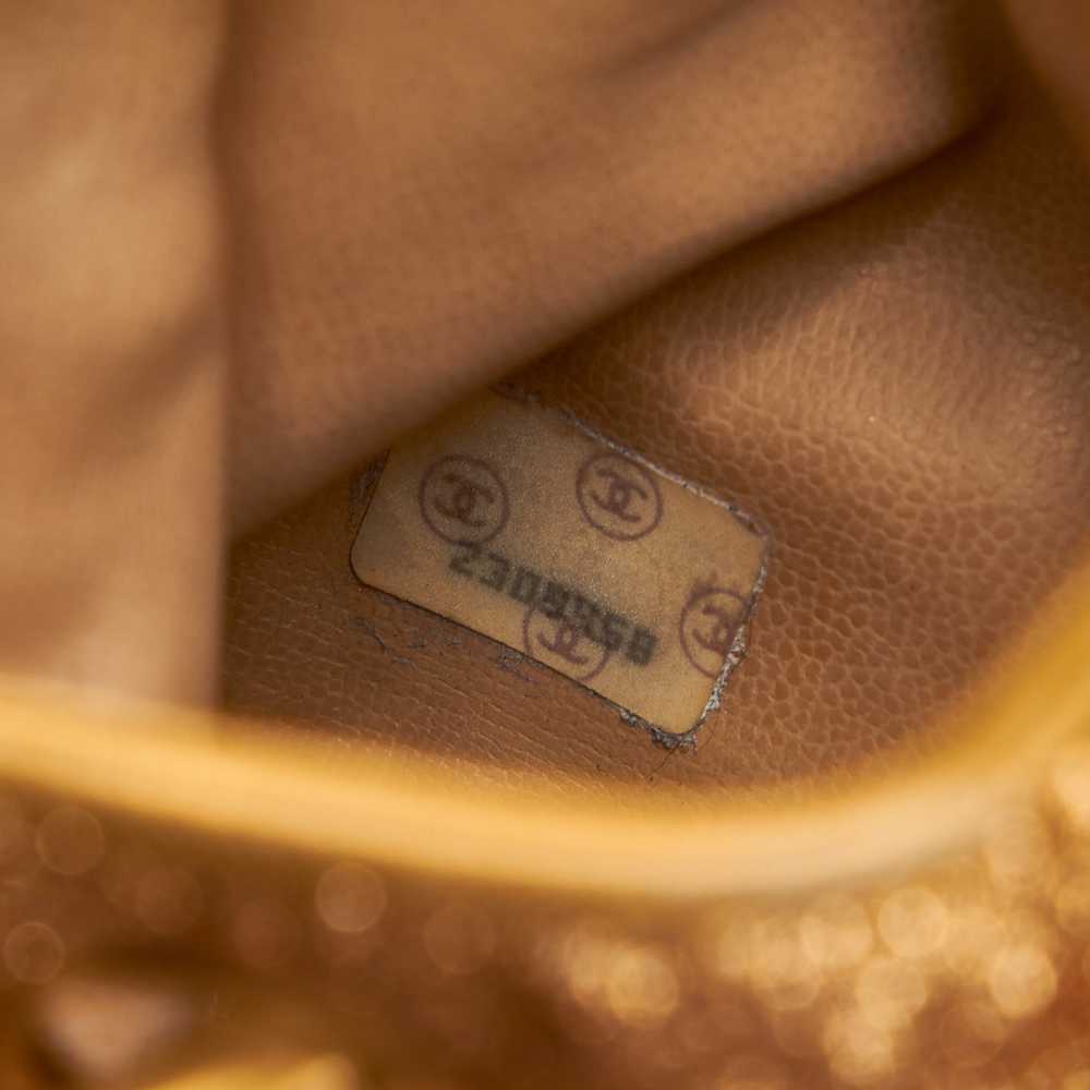 Gold Chanel Brocade Bucket Bag - image 5