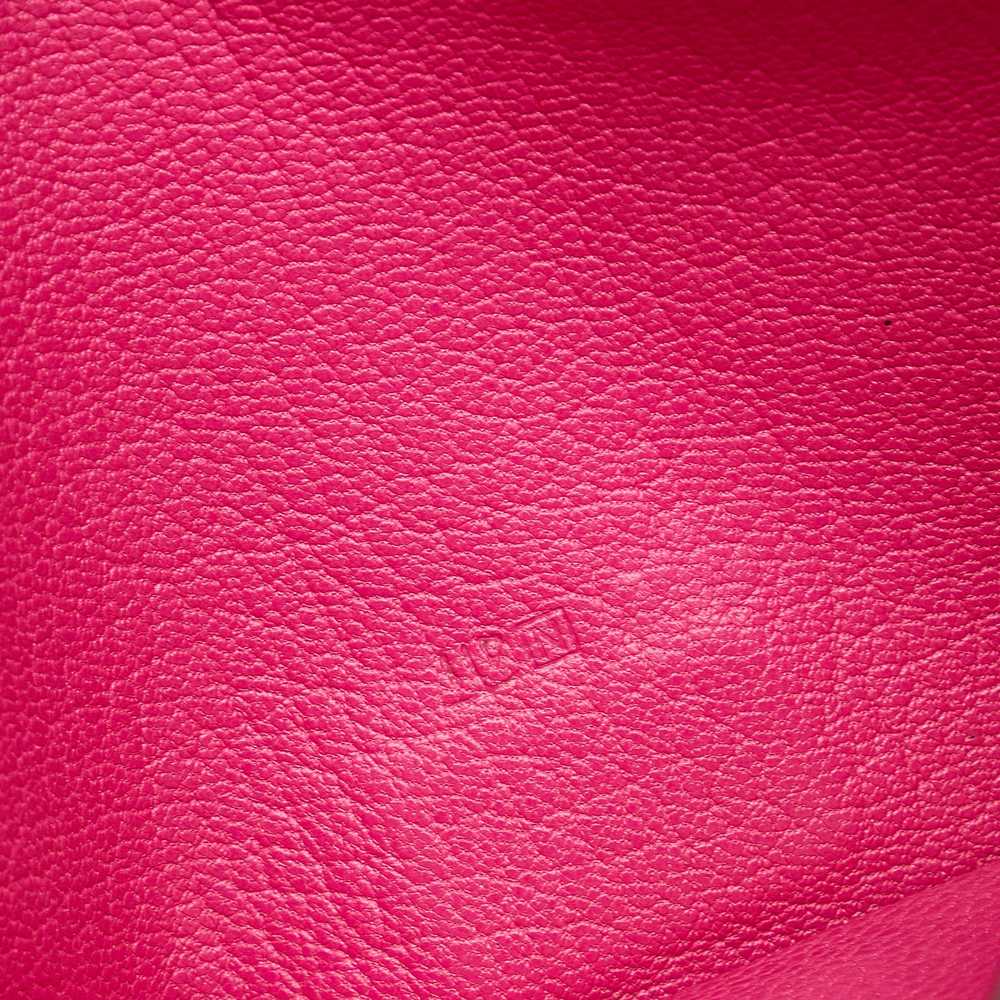 Pink Hermes Bearn Soufflet Wallet - image 7