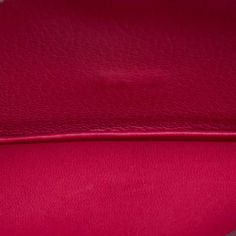 Pink Hermes Bearn Soufflet Wallet - image 9