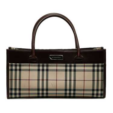 Brown Burberry House Check Handbag