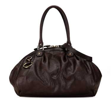 Brown Gucci Guccissima Sukey Satchel