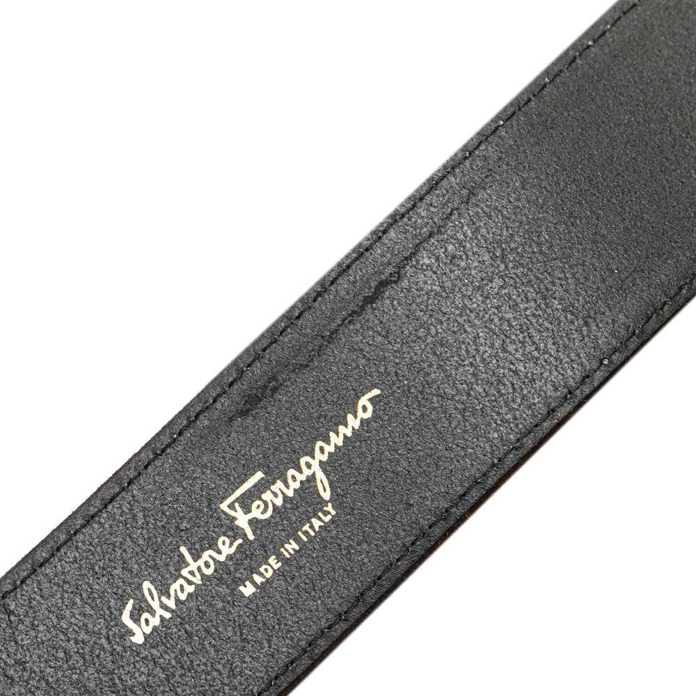 Brown Ferragamo Suede Gancini Belt - image 6